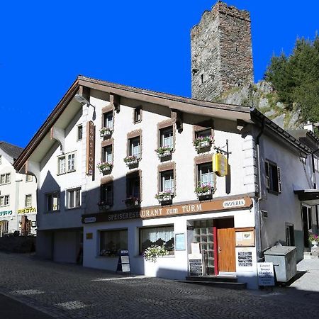 Gasthaus Pension Zum Turm Hospental Exterior foto